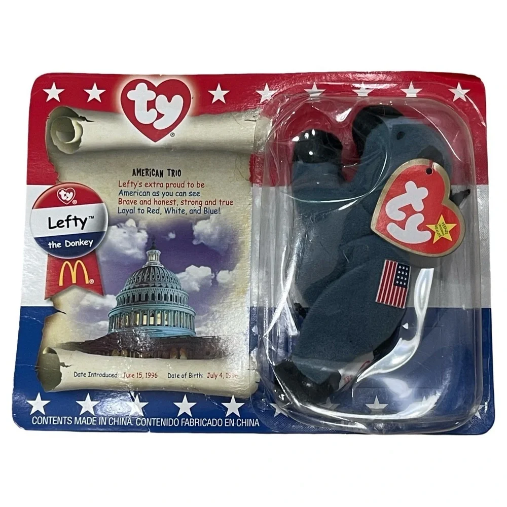 Rare Ty Teenie Beanie Babies AMERICAN TRIO - Complete set of 3, 2000 - Picture 3 of 5